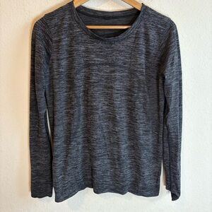 Lululemon Swiftly Tech Gray Heather Long Sleeve Tee Size 8